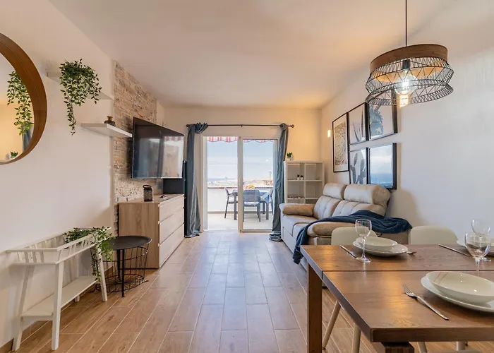 Lejlighed Luminoso Con Terraza, Vistas Al Mar Y Aire Acondicionado