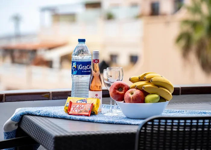 Lejlighed Luminoso Con Terraza, Vistas Al Mar Y Aire Acondicionado Costa Adeje (Tenerife)